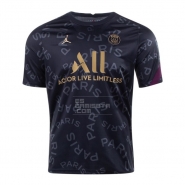 Camiseta de Entrenamiento Paris Saint-Germain Jordan 20-21 Negro