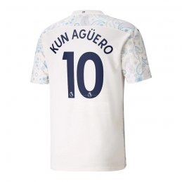 3ª Equipacion Camiseta Manchester City Jugador Kun Aguero 20-21