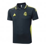 Camiseta Polo del Real Madrid 25-26 Gris Oscuro Camiseta Polo del Real Madrid 25-26 Gris Oscuro