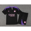 Chandal del Paris Saint-Germain Jordan Manga Corta 24-25 Negro - Pantalon Corto