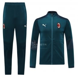 Chandal de Chaqueta del AC Milan 20-21 Azul