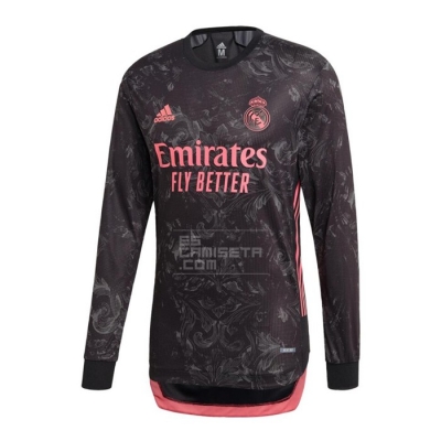 Manga Larga 3ª Equipacion Camiseta Real Madrid 20-21