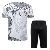 Chandal del Real Madrid Dragon Manga Corta 2024-25 Blanco - Pantalon Corto