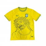 Camiseta Brasil Jesus 2025 Tailandia Amarillo Camiseta Brasil Jesus 2025 Tailandia Amarillo