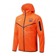 Chaqueta con Capucha del Barcelona 22-23 Naranja