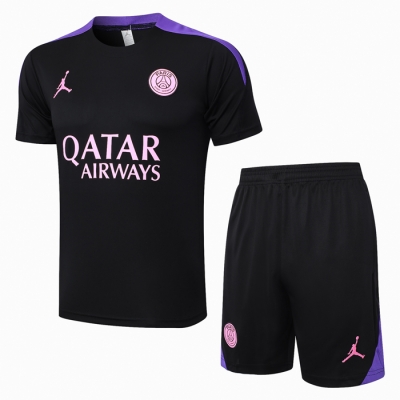 Chandal del Paris Saint-Germain Jordan Manga Corta 24-25 Negro - Pantalon Corto