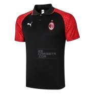 Camiseta Polo del AC Milan 20-21 Negro