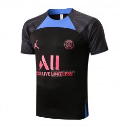 Camiseta de Entrenamiento Paris Saint-Germain Jordan 22-23 Negro y Azul