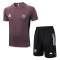 Chandal del Manchester United Manga Corta 25-26 Marron - Pantalon Corto Chandal del Manchester United Manga Corta 25-26 Marron - Pantalon Corto