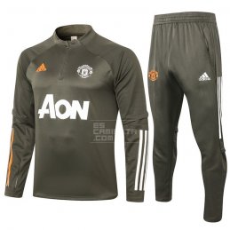 Chandal de Sudadera del Manchester United 20-21 Verde