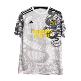 Camiseta Real Madrid Dragon 24-25 Tailandia Gris