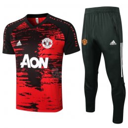 Chandal del Manchester United Manga Corta 20-21 Rojo