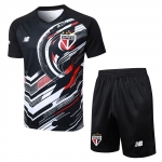 Chandal del Sao Paulo Manga Corta 25-26 Negro - Pantalon Corto Chandal del Sao Paulo Manga Corta 25-26 Negro - Pantalon Corto