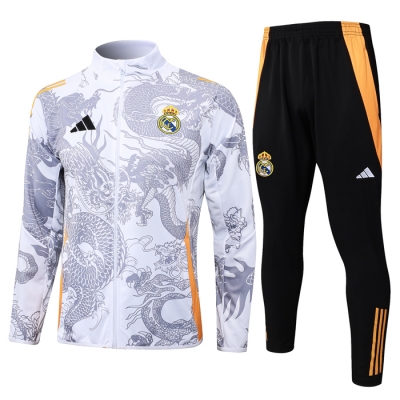 Chandal de Chaqueta del Real Madrid Dragon 2024-25 Blanco