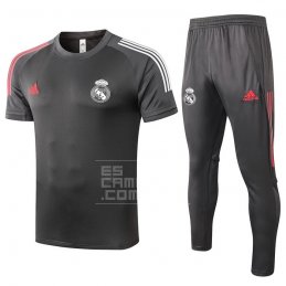 Chandal del Real Madrid Manga Corta 20/21 Gris