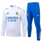 Chandal de Sudadera del Real Madrid 25-26 Blanco Azul Chandal de Sudadera del Real Madrid 25-26 Blanco Azul