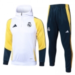 Chandal de Sudadera del Real Madrid 24-25 Blanco Amarillo