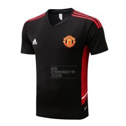 Camiseta de Entrenamiento Manchester United 22-23 Negro