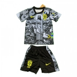 Camiseta Brasil Jesus Nino 2024-25 Negro