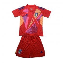 Camiseta Italia Portero Nino 24-25 Rojo