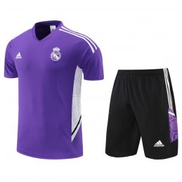 Chandal del Real Madrid Manga Corta 22-23 Purpura - Pantalon Corto