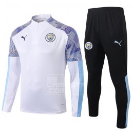 Chandal de Sudadera del Manchester City 20/21 Blanco