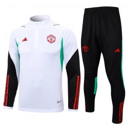 Chandal de Sudadera del Manchester United 23-24 Blanco