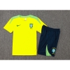 Chandal del Brasil Manga Corta 2024-25 Amarillo - Pantalon Corto