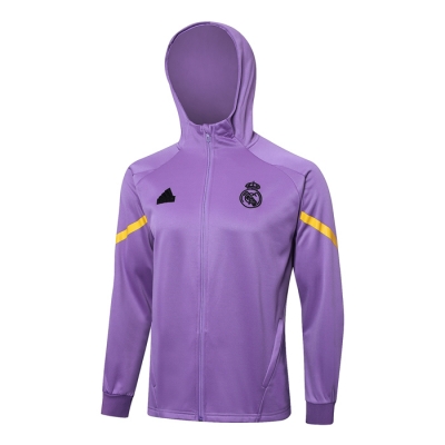 Chaqueta con Capucha del Real Madrid 24-25 Purpura