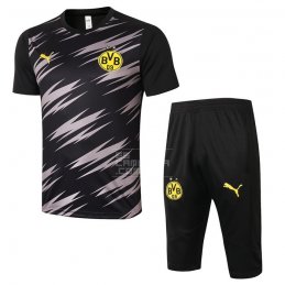 Chandal del Borussia Dortmund Manga Corta 2020-21 Negro