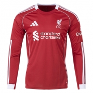 Manga Larga 1ª Equipacion Camiseta Liverpool 25-26 Manga Larga 1ª Equipacion Camiseta Liverpool 25-26