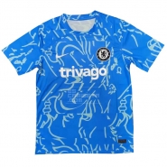 Camiseta de Entrenamiento Chelsea 2022 Azul Claro