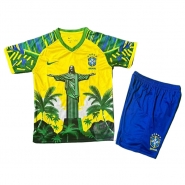 Camiseta Brasil Jesus Nino 25-26 Amarillo Camiseta Brasil Jesus Nino 25-26 Amarillo
