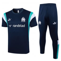 Chandal del Olympique Marsella Manga Corta 2023-24 Azul