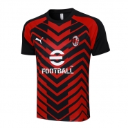 Camiseta de Entrenamiento AC Milan 23-24 Rojo y Negro