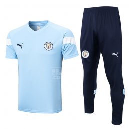 Chandal del Manchester City Manga Corta 22-23 Azul