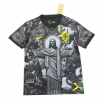 Tailandia Camiseta Brasil Jesus 2024-25 Negro