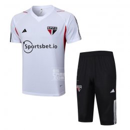 Chandal del Sao Paulo Manga Corta 23-24 Blanco - Pantalon Corto