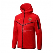 Chaqueta con Capucha del Barcelona 22-23 Rojo