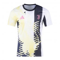 Camiseta Pre Partido del Juventus 2024 Blanco Negro