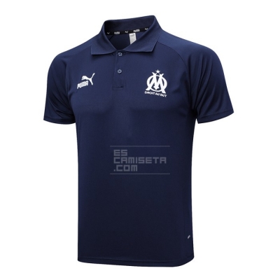 Camiseta Polo del Olympique Marsella 23-24 Azul Oscuro