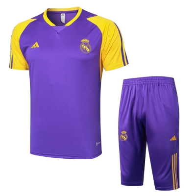 Chandal del Real Madrid Manga Corta 24-25 Purpura - Pantalon Corto