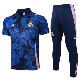 Conjunto Polo del Real Madrid Dragon 24-25 Azul