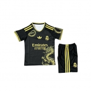 Camiseta Real Madrid Dragon Nino 2025 Negro Camiseta Real Madrid Dragon Nino 2025 Negro