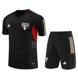 Chandal del Sao Paulo Manga Corta 2023-24 Negro - Pantalon Corto