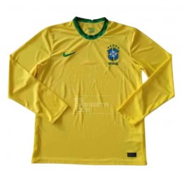 Manga Larga 1ª Equipacion Camiseta Brasil 20-21