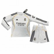 Manga Larga 1ª Equipacion Camiseta Real Madrid Nino 25-26 Manga Larga 1ª Equipacion Camiseta Real Madrid Nino 25-26