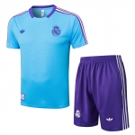 Chandal del Real Madrid Manga Corta 2025-26 Azul - Pantalon Corto Chandal del Real Madrid Manga Corta 2025-26 Azul - Pantalon Corto