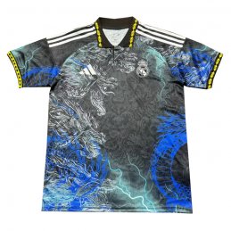 Camiseta Real Madrid Dragon 24-25 Azul Gris Tailandia