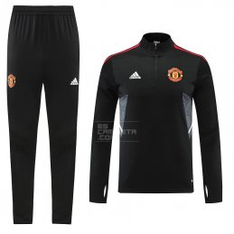 Chandal de Sudadera del Manchester United 2022-23 Negro